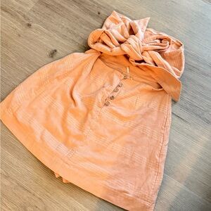 Free People pastel orange 🍊 Strapless Romper